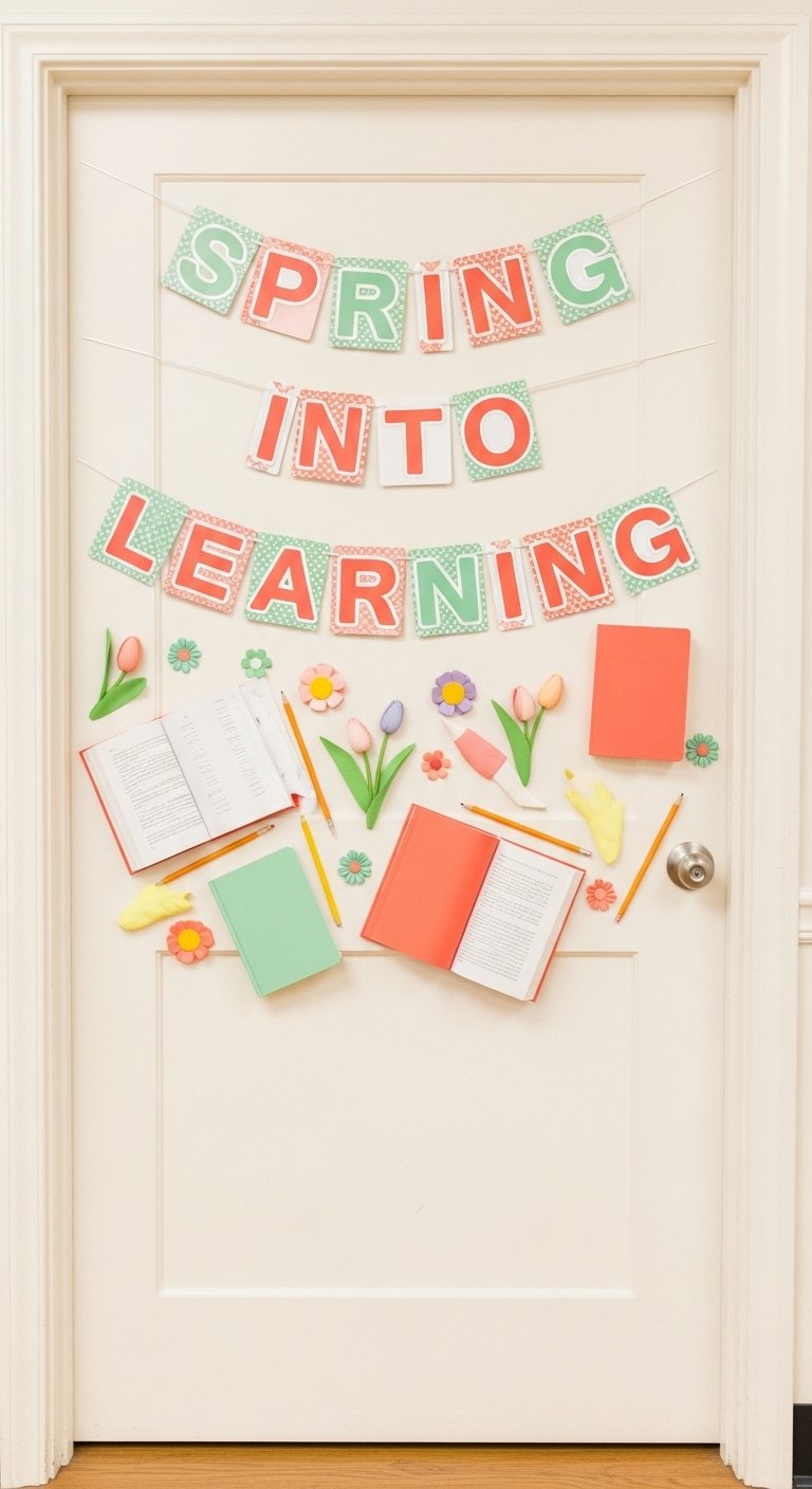 Spring Into Learning Banner Door