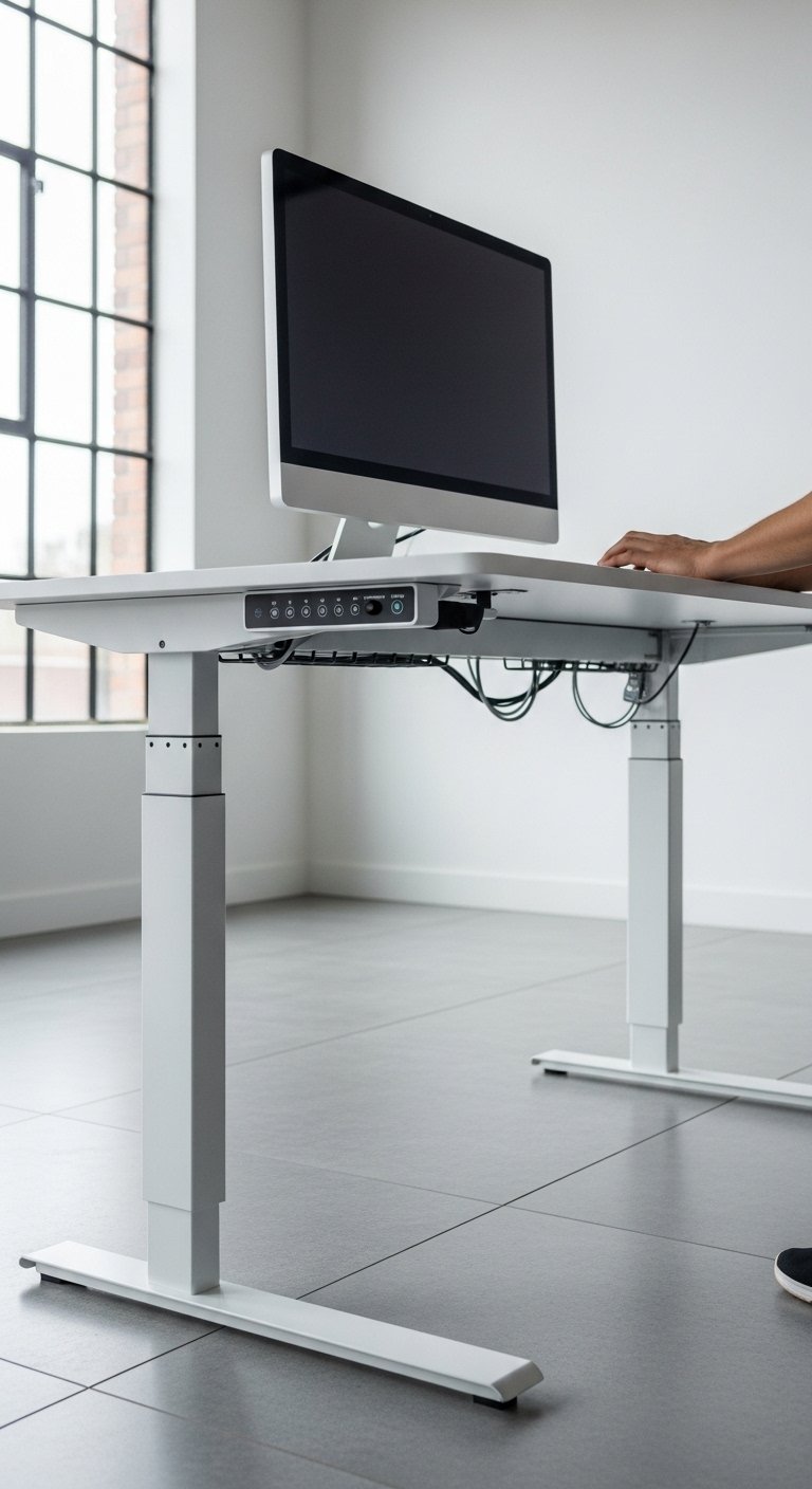Standing Desk With Electric Height Adjustment