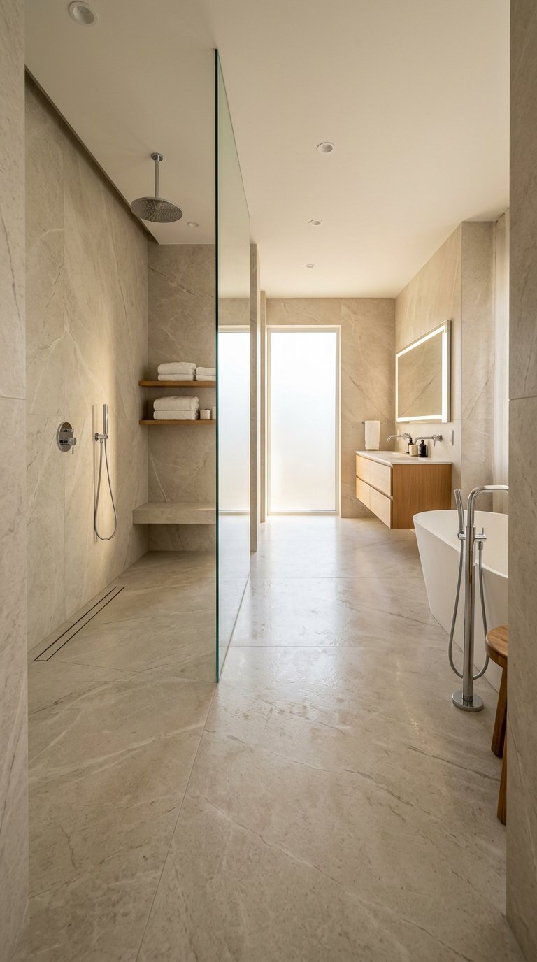 Stone-Look Porcelain in Large Slabs