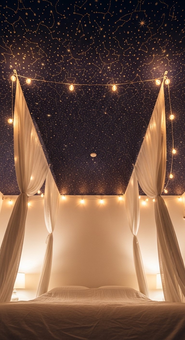 Style Your Bedroom Ceiling