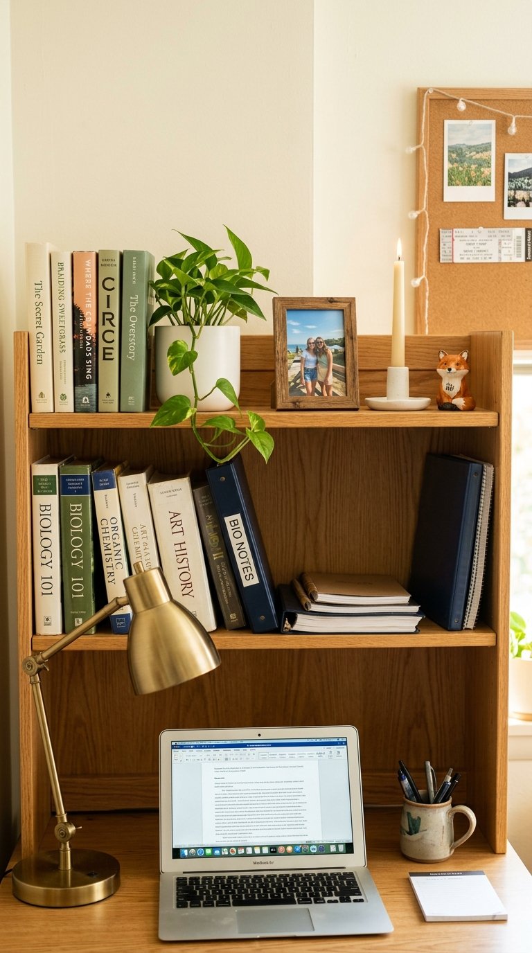 Style Your Desk Shelving as a Display