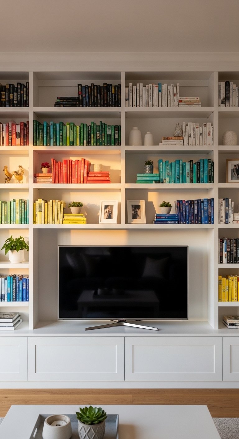 TV Inside a Bookcase