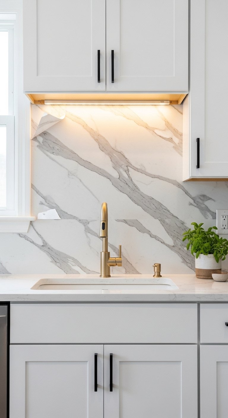 Temporary Backsplash