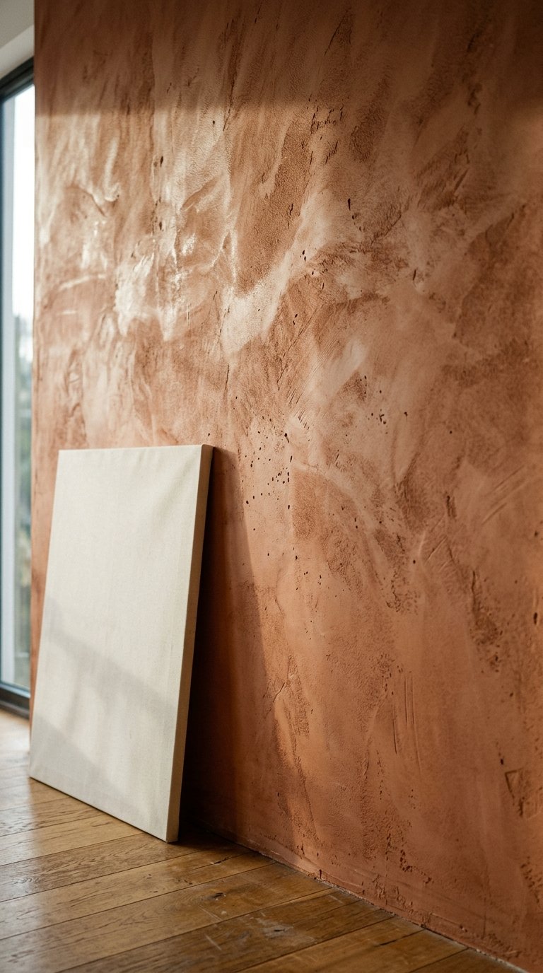 Use Limewash or Textured Paint as the Decor