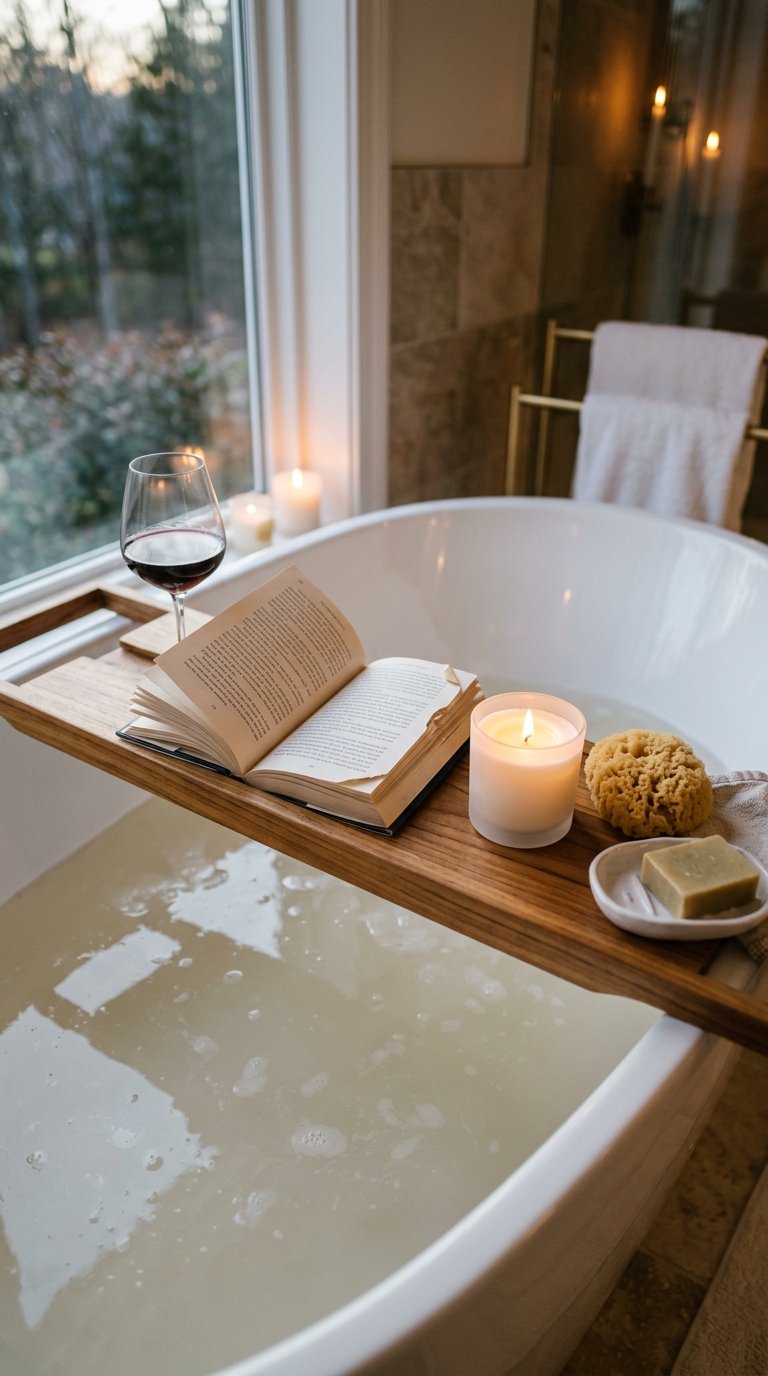The Bathtub Caddy Shelf