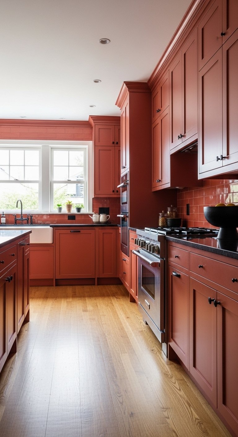 The Bold Color Statement Kitchen