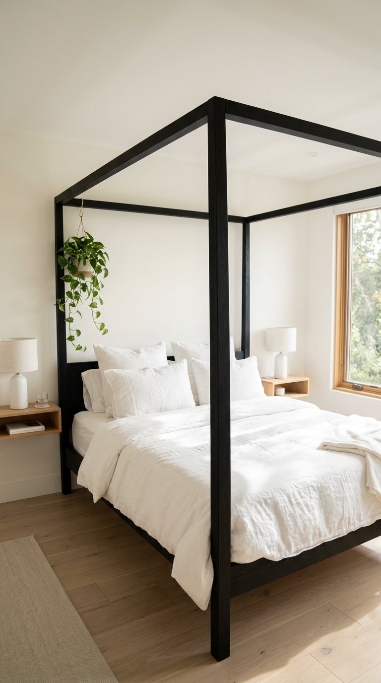 The Canopy Bed With Wooden Frame