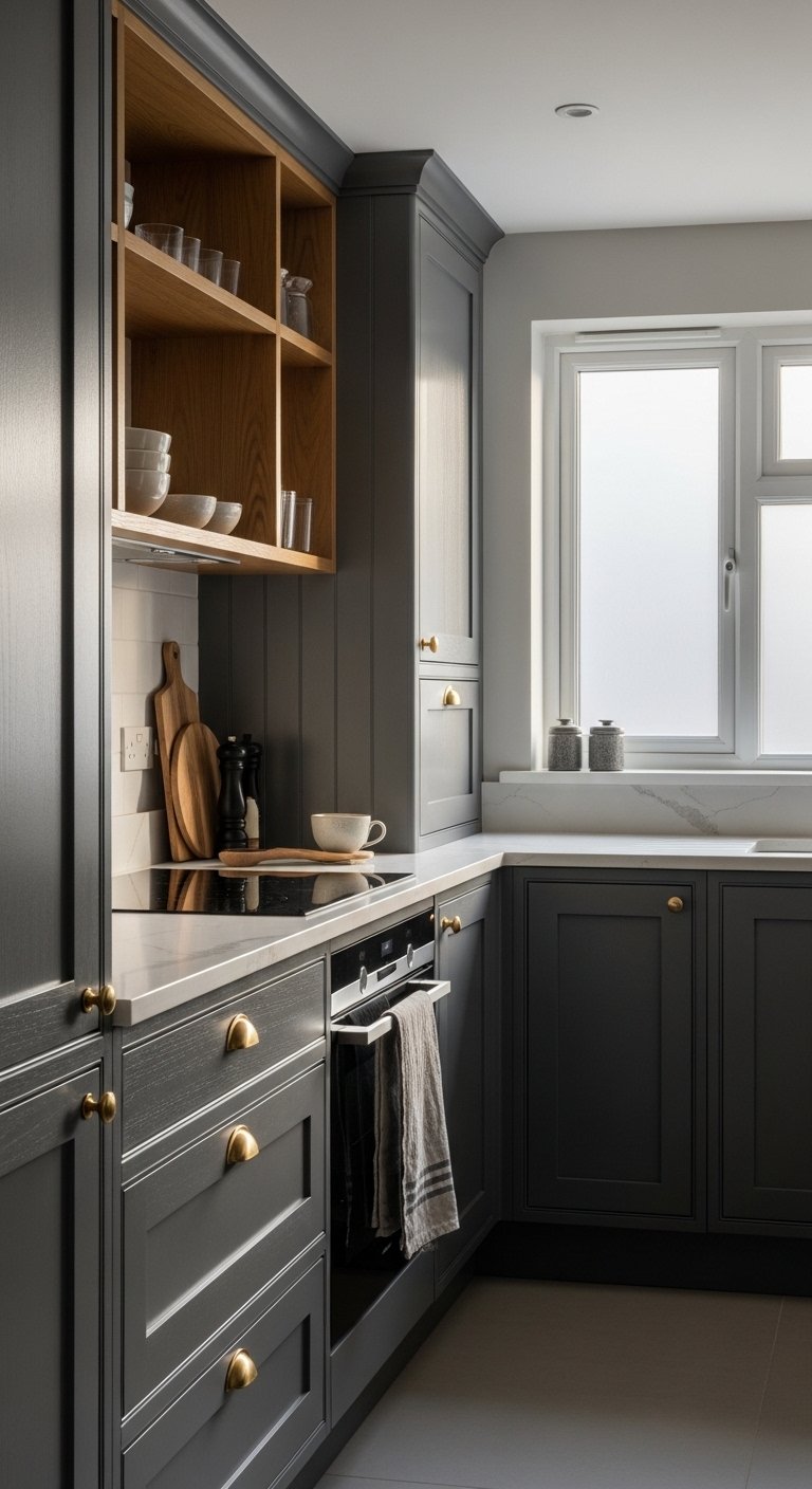 The Charcoal Grey Cabinet Kitchen