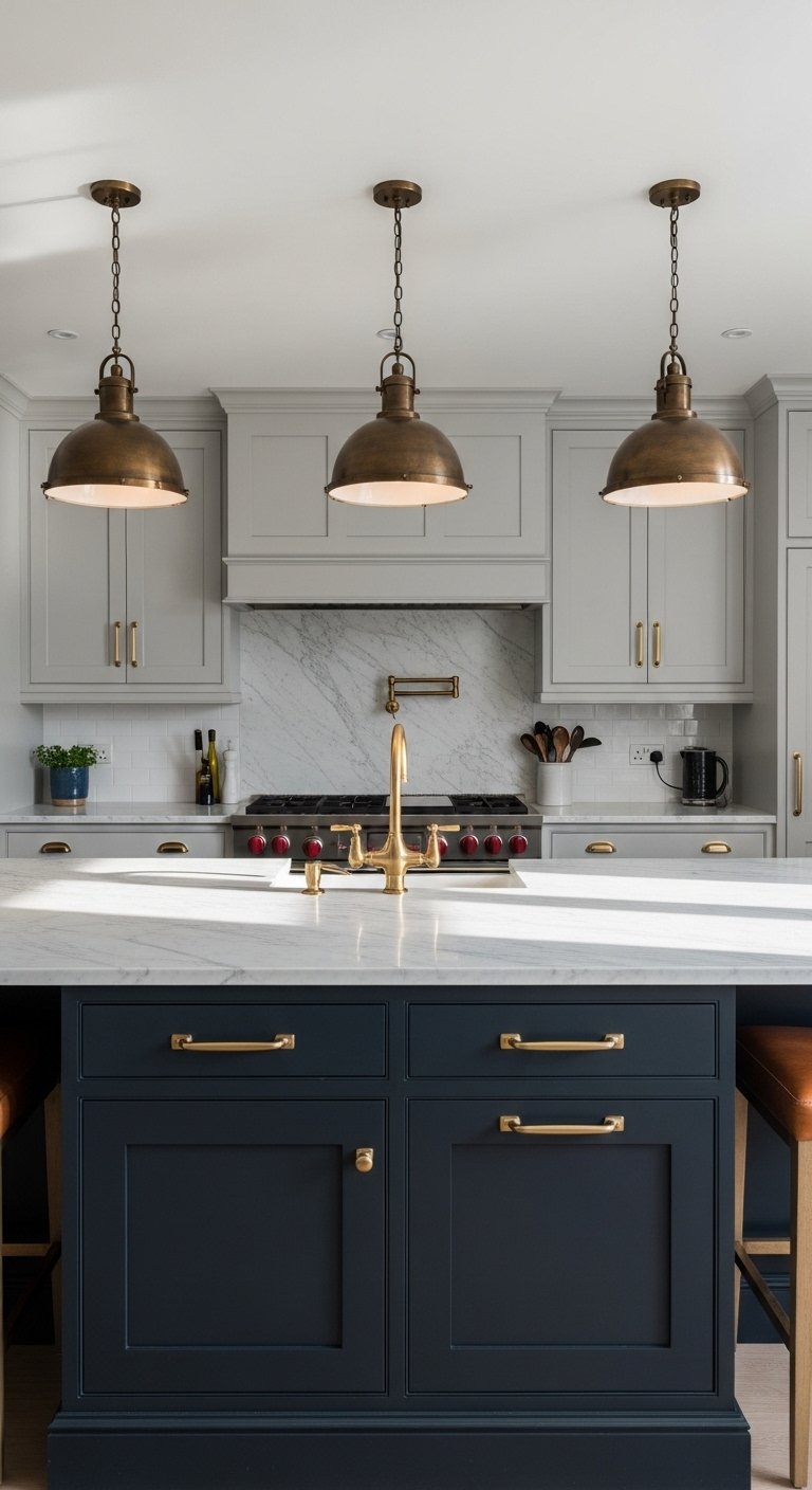 The Dark Kitchen Island