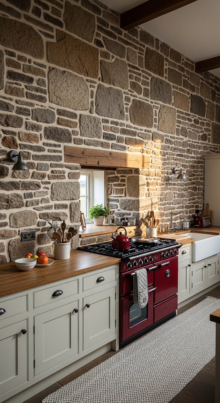 The Fieldstone Kitchen Wall