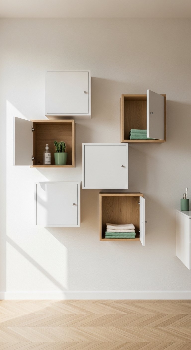 The Floating Cube Cabinet