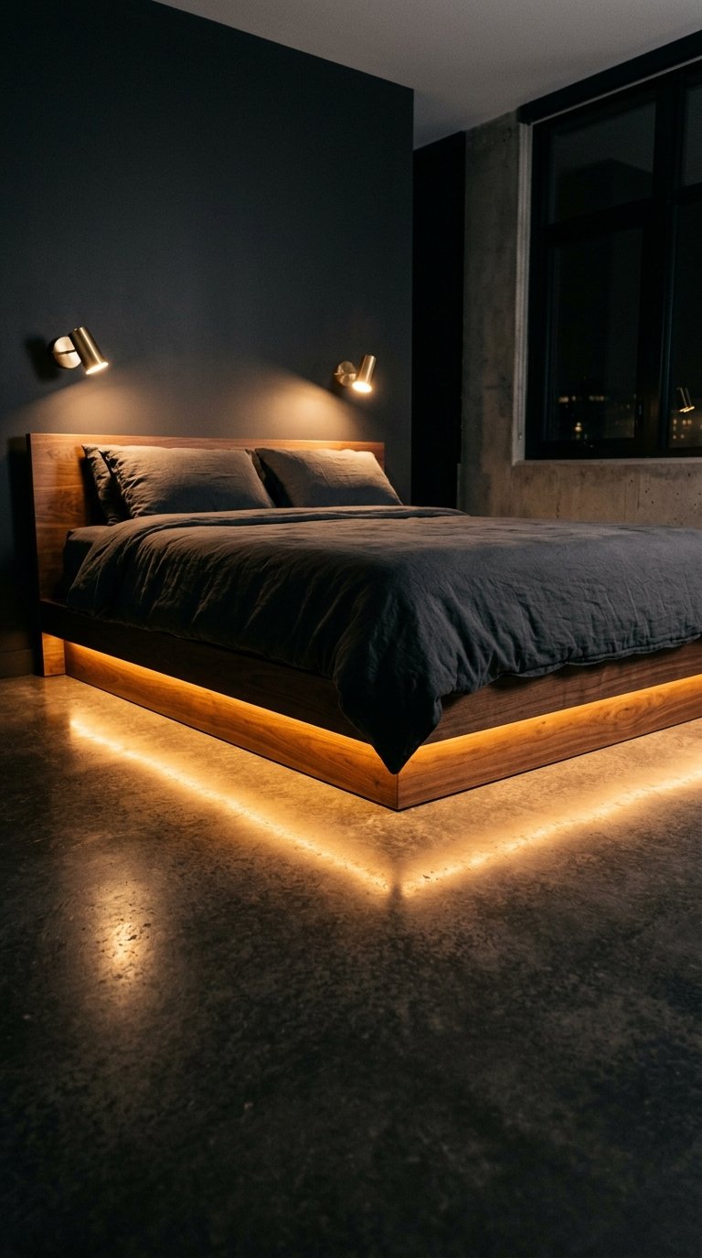 The Floating Platform Bed