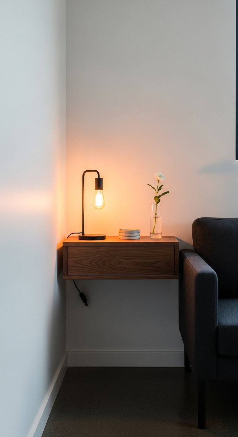 The Floating Shelf as a Side Table