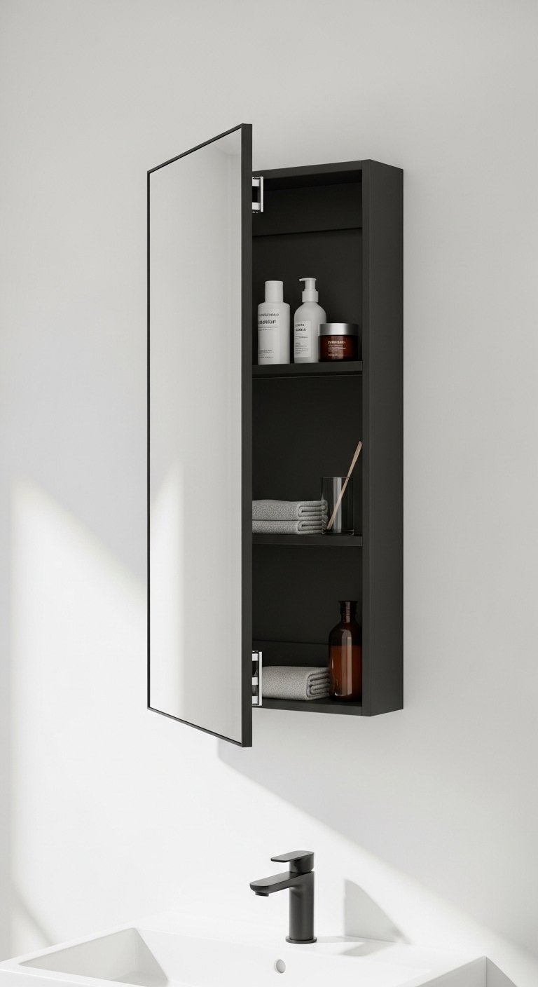 The Hidden Cabinet Behind a Mirror