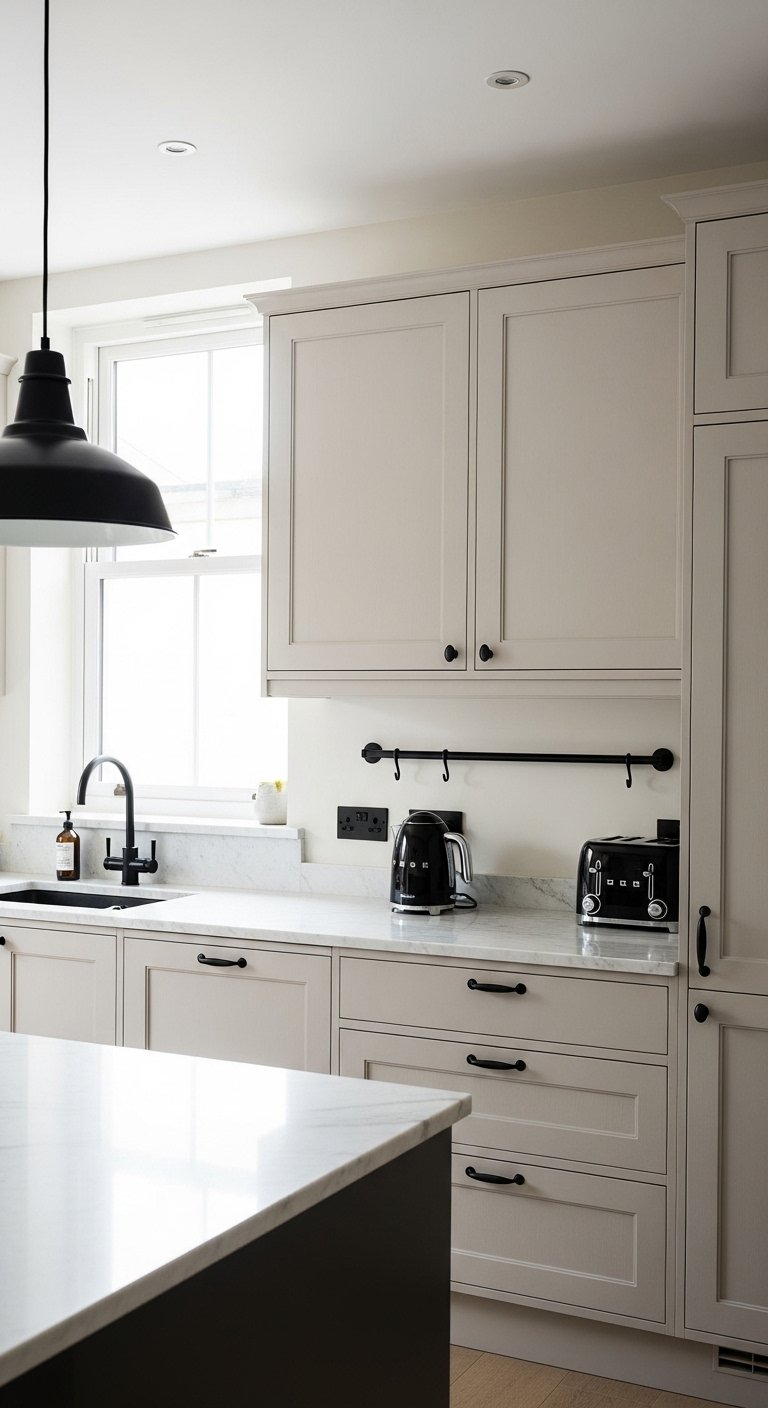 The Matte Black Hardware Kitchen