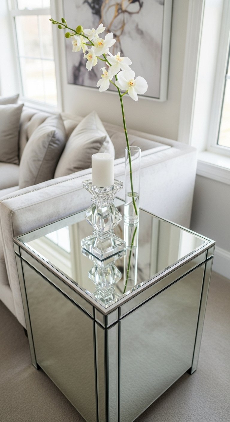 The Mirrored Side Table