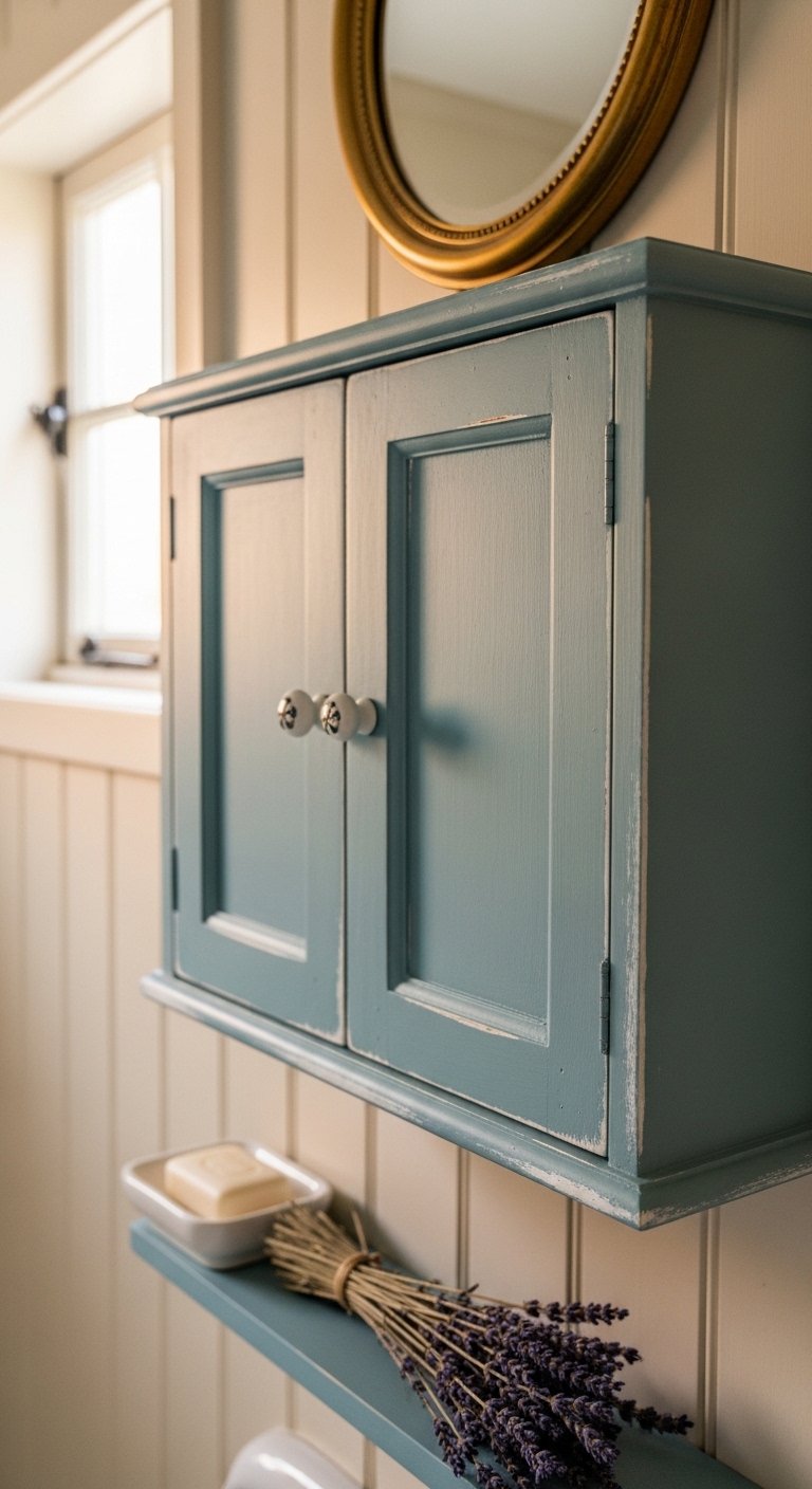 The Painted Chalk Finish Cabinet