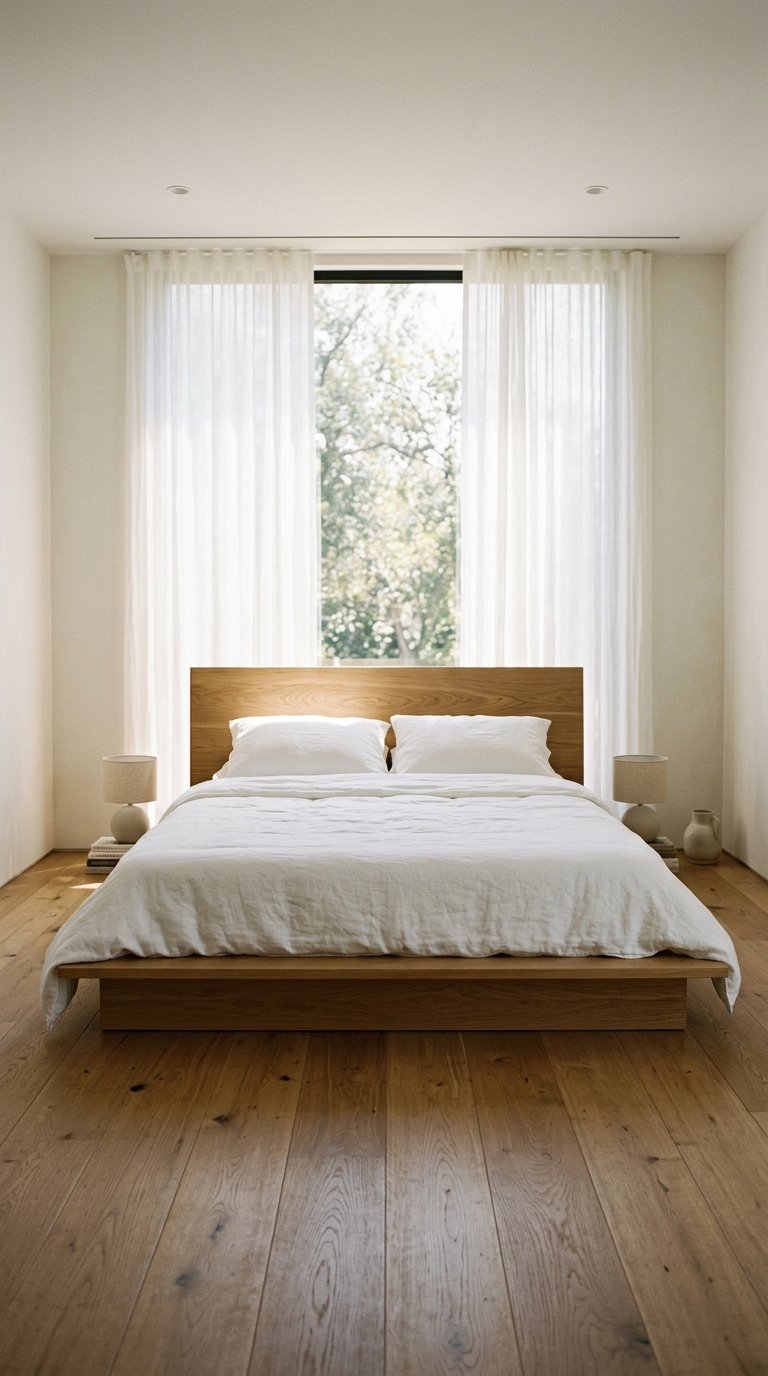 The Platform Bed With a Solid Wood Base