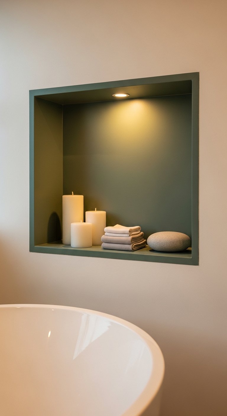 The Recessed Wall Niche Shelf