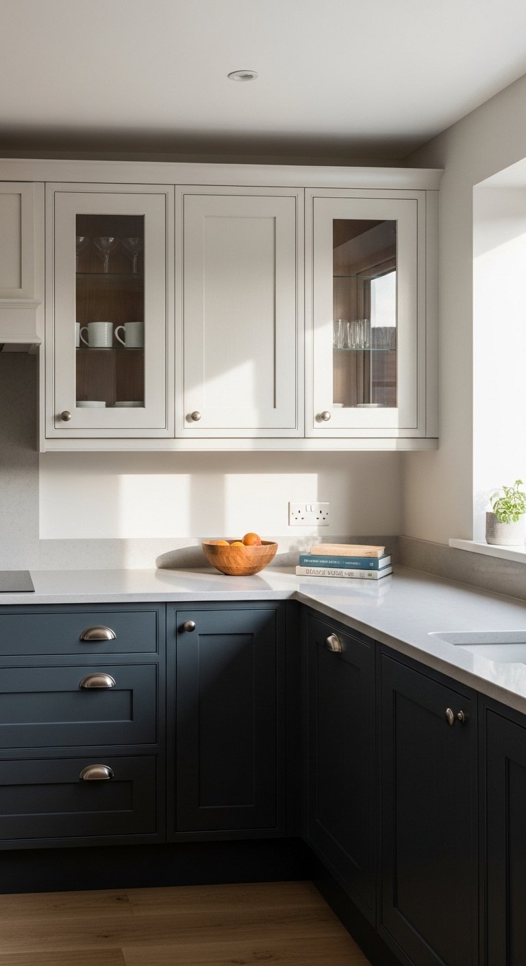The Two-Tone Dark Kitchen