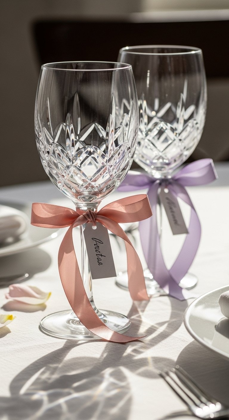 Tie Ribbon Around Your Glassware