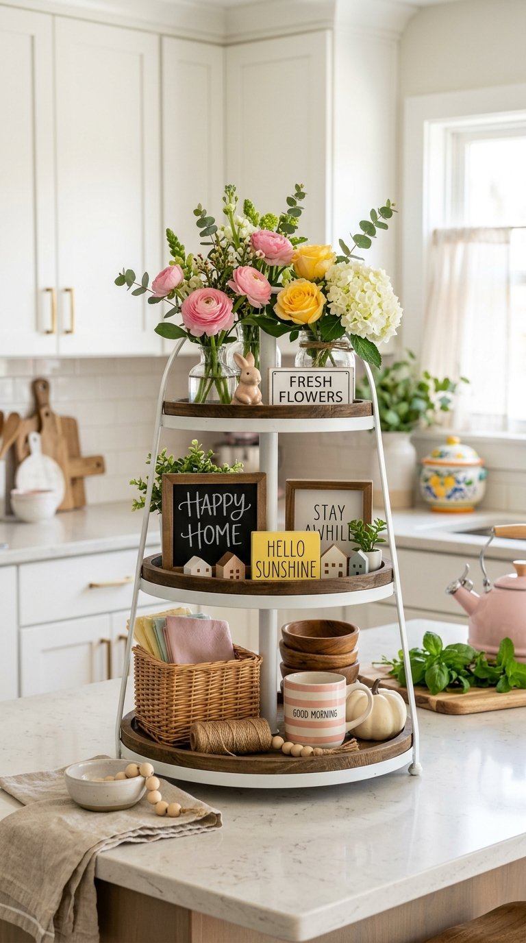 Tiered Tray Spring Display