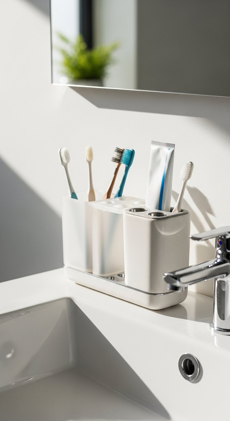 Toothbrush Holders That Actually Organize
