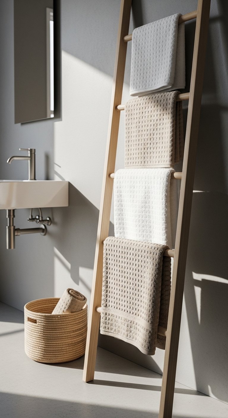 Towel Ladders for Style + Function
