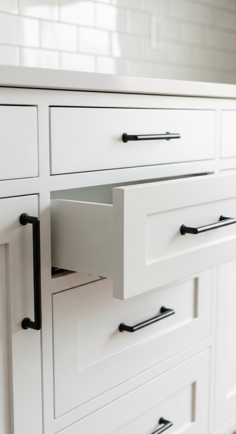 Try Matte Black Hardware Throughout