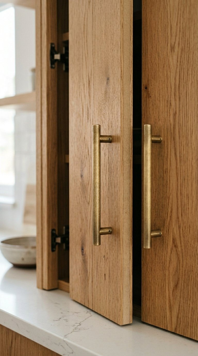 Try Oak Veneer Cabinets for a Budget Alternative