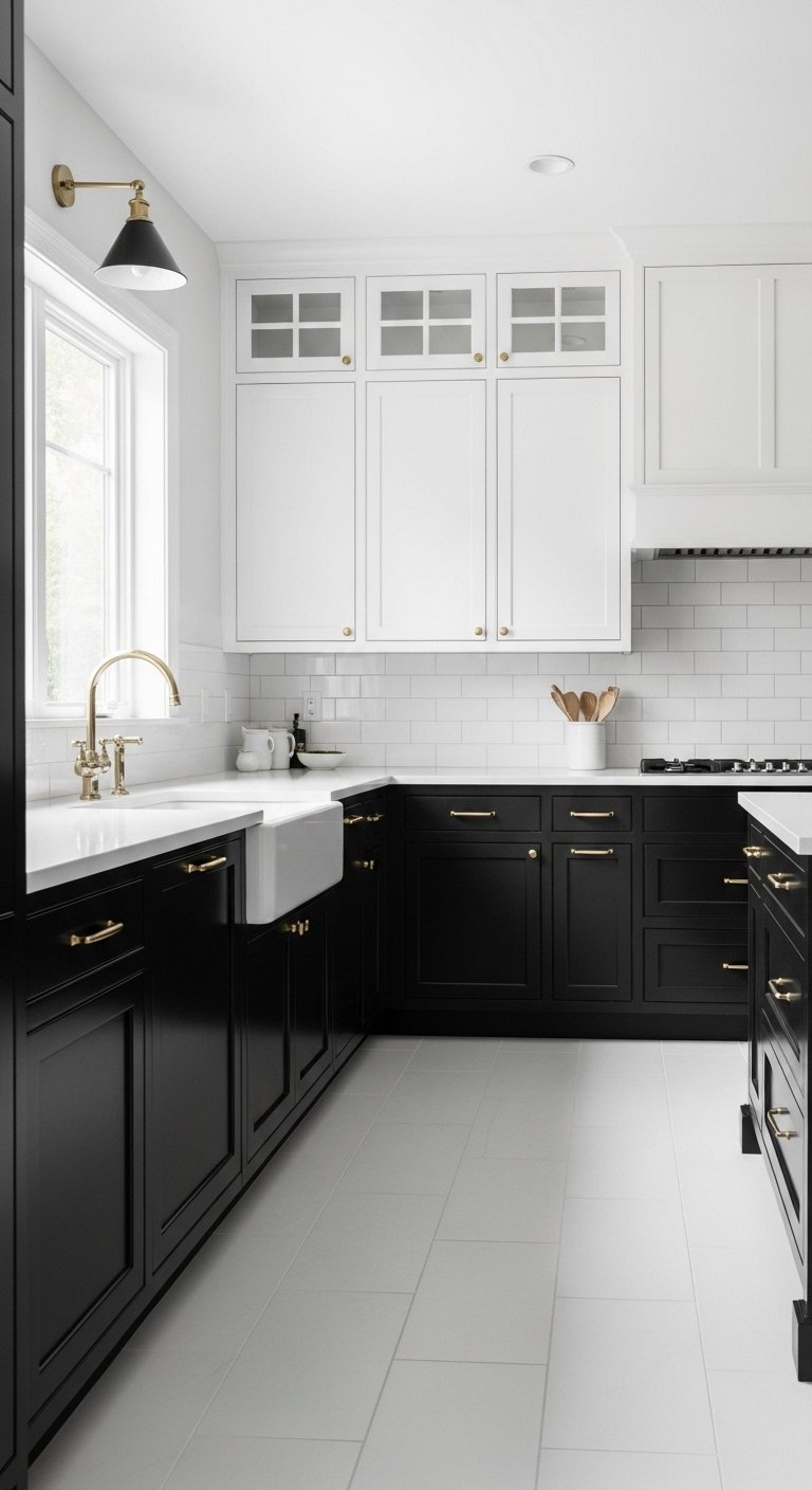 Try a Black and White Kitchen