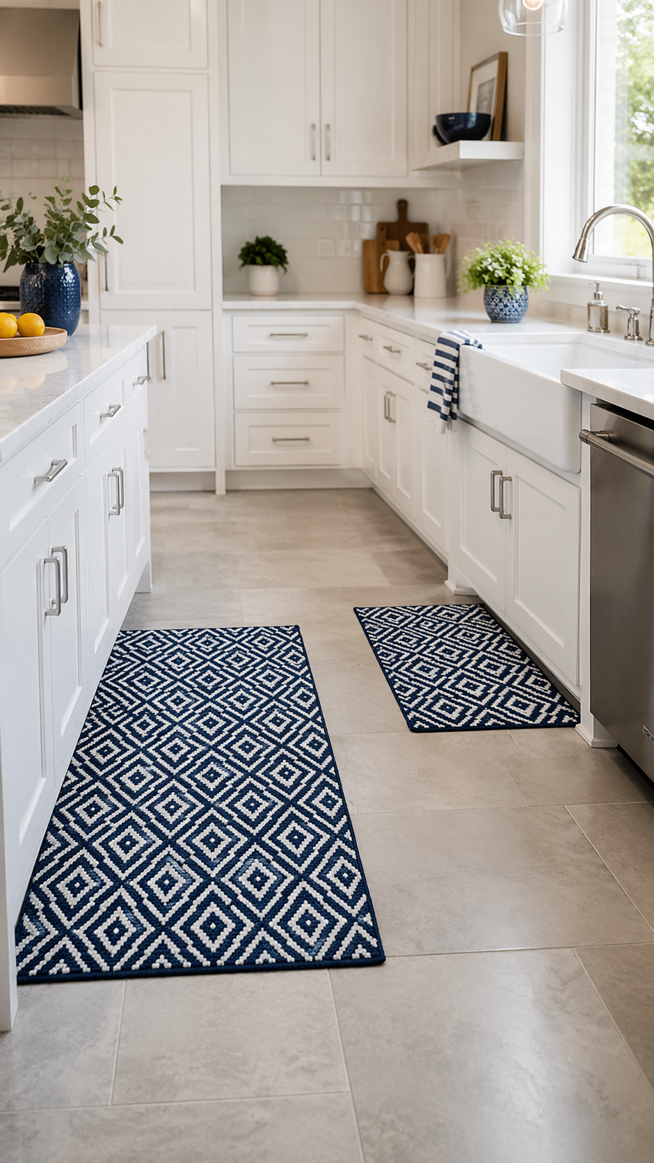 Two-Piece Kitchen Rug Set