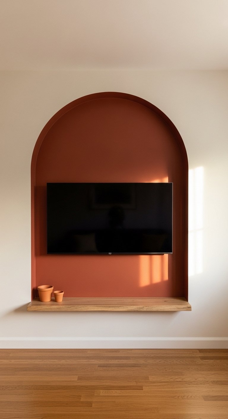 Two-Tone Paint TV Wall