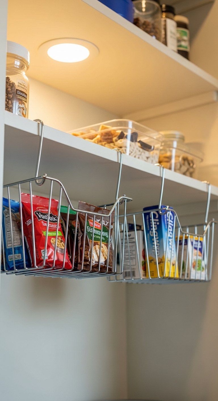 Under-Shelf Hanging Baskets