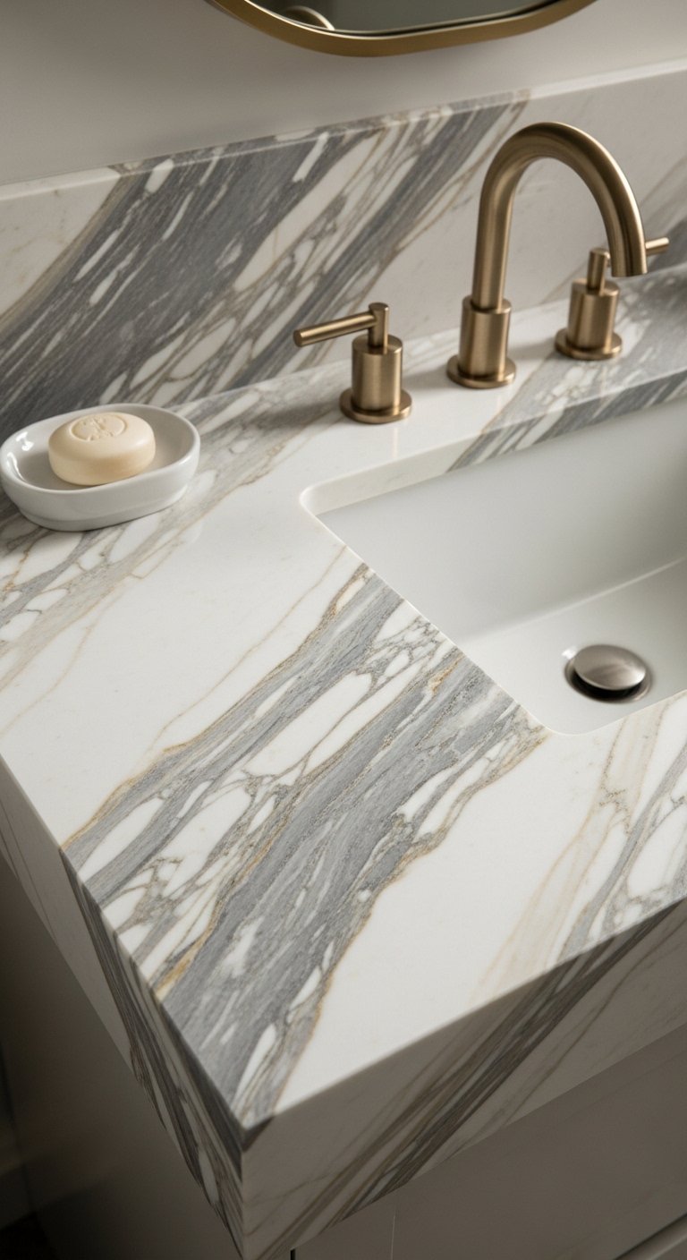 Upgrade to a Marble or Stone Countertop