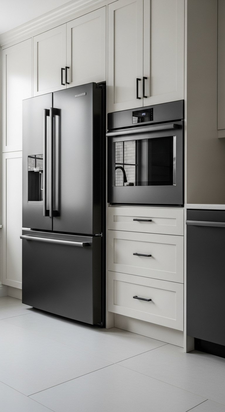 Use Black Appliances Instead of Stainless