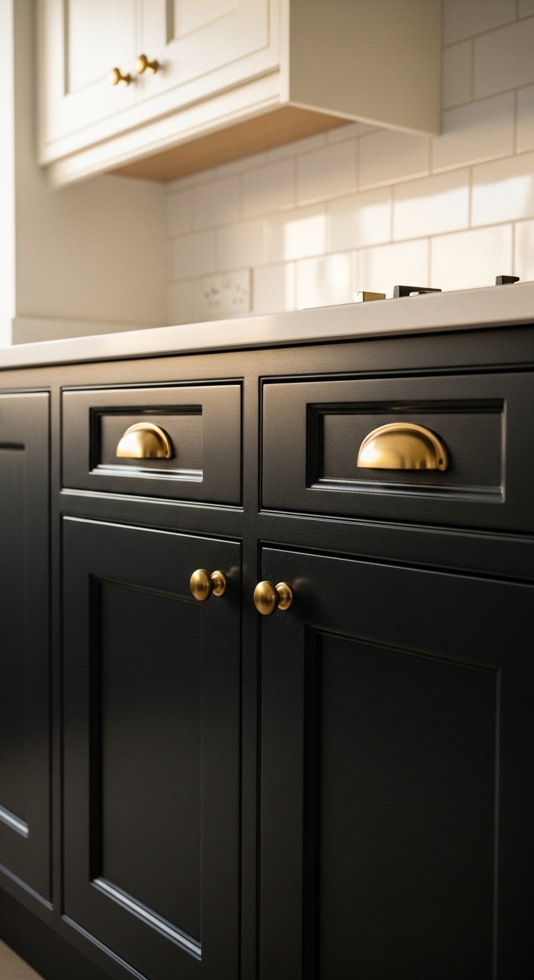 Use Black Shaker Cabinets for a Timeless Look