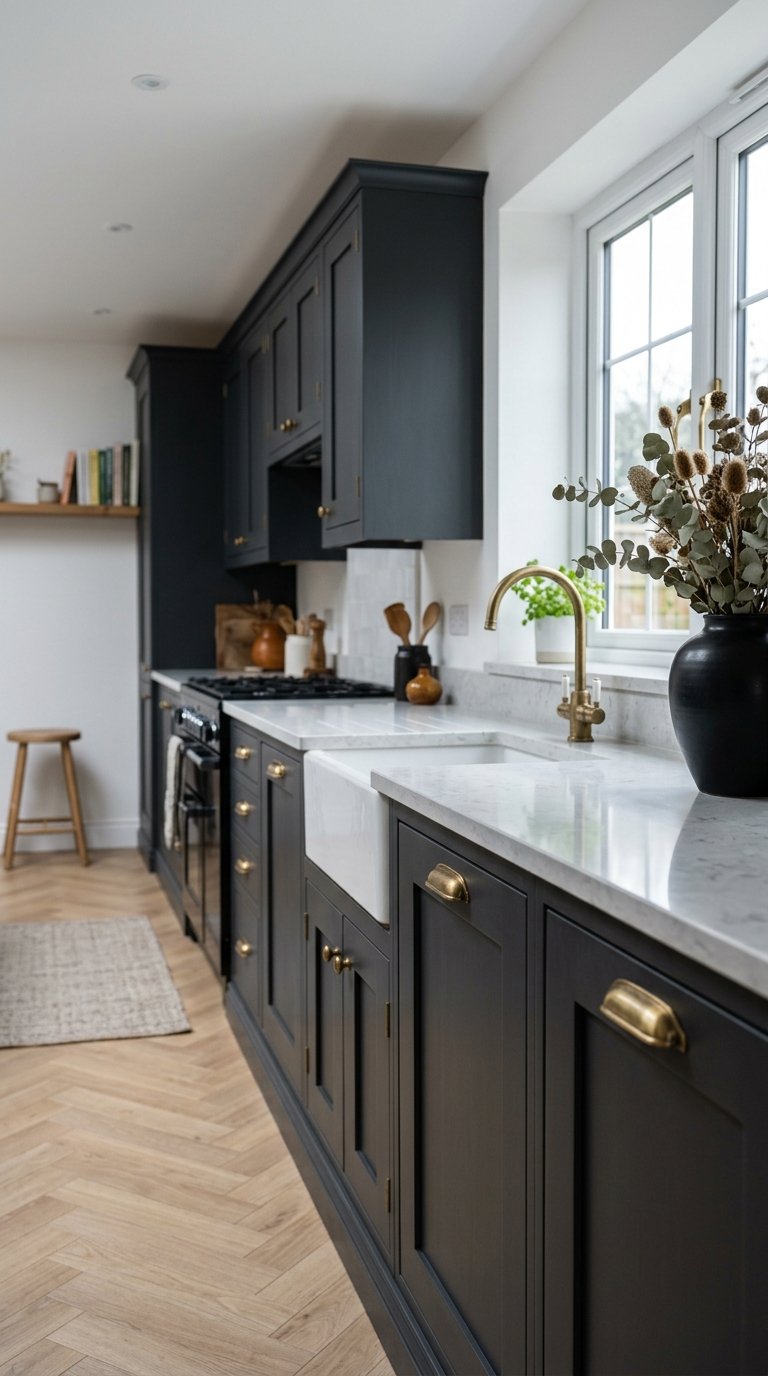 Use Charcoal Grey on All Cabinets