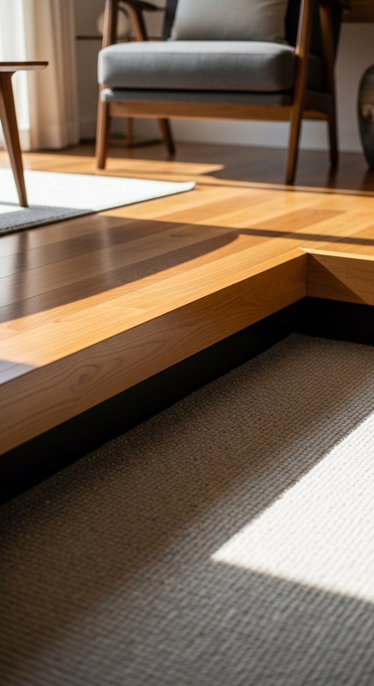 Use Contrasting Flooring Levels