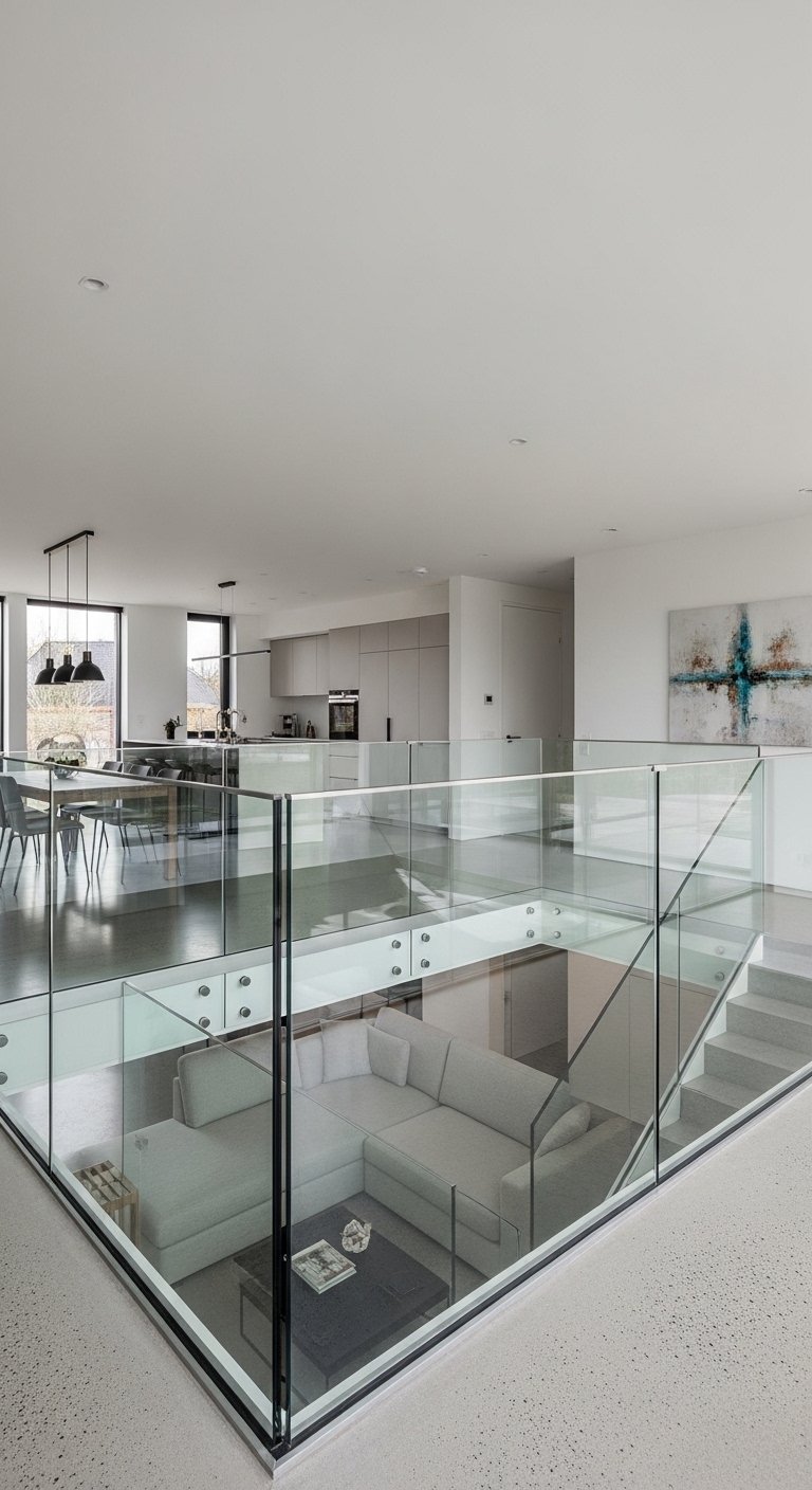 Use Glass Railings for Openness
