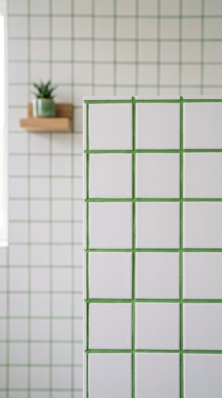 Use Green Grout With White Tile