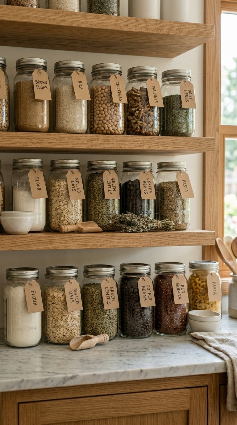 Use Mason Jars for Dry Good Storage