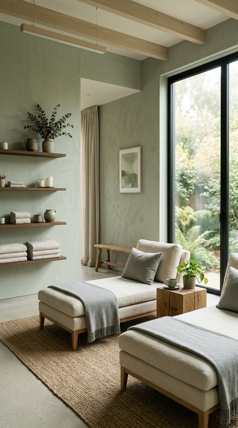 Use Muted Green for a Calm, Spa-Inspired Bathroom