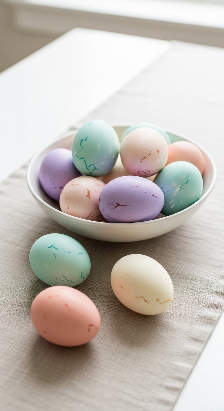 Use Painted Hard-Boiled Eggs as Decor
