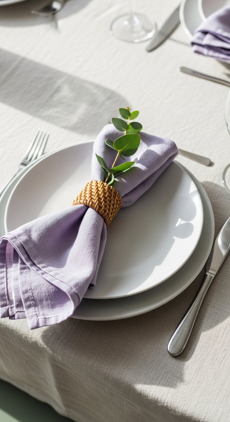 Use Pastel Napkins for Your Table Setting