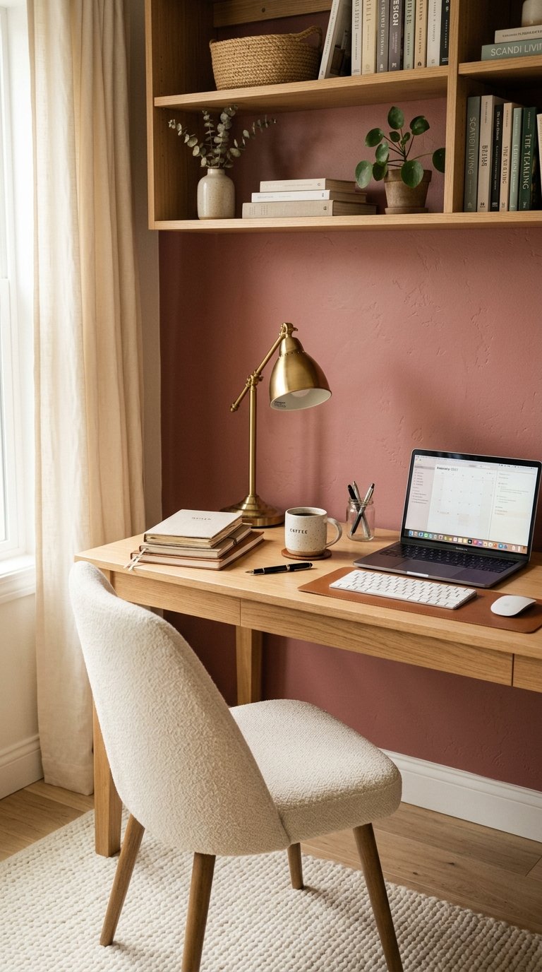 Use Pink in a Home Office