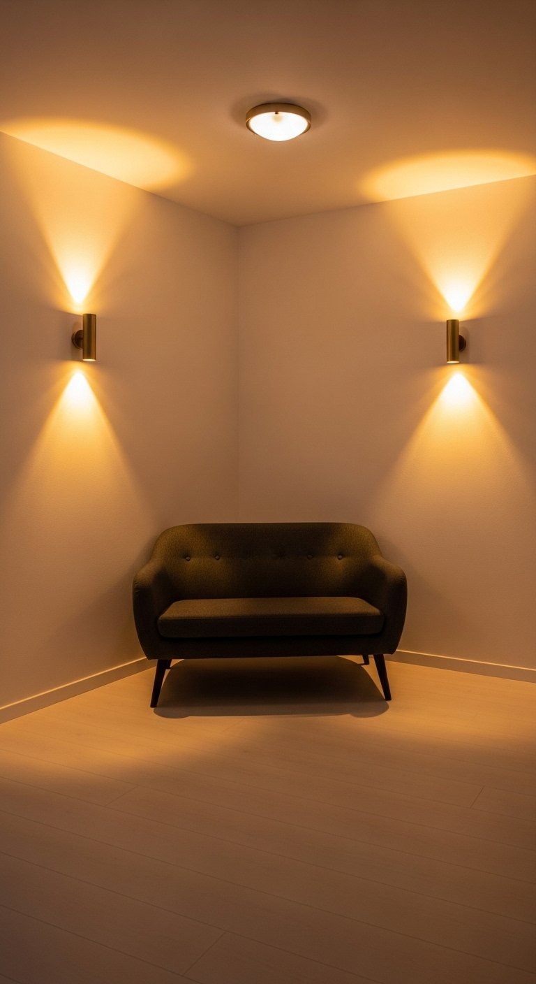 Use Recessed or Wall-Mounted Lighting