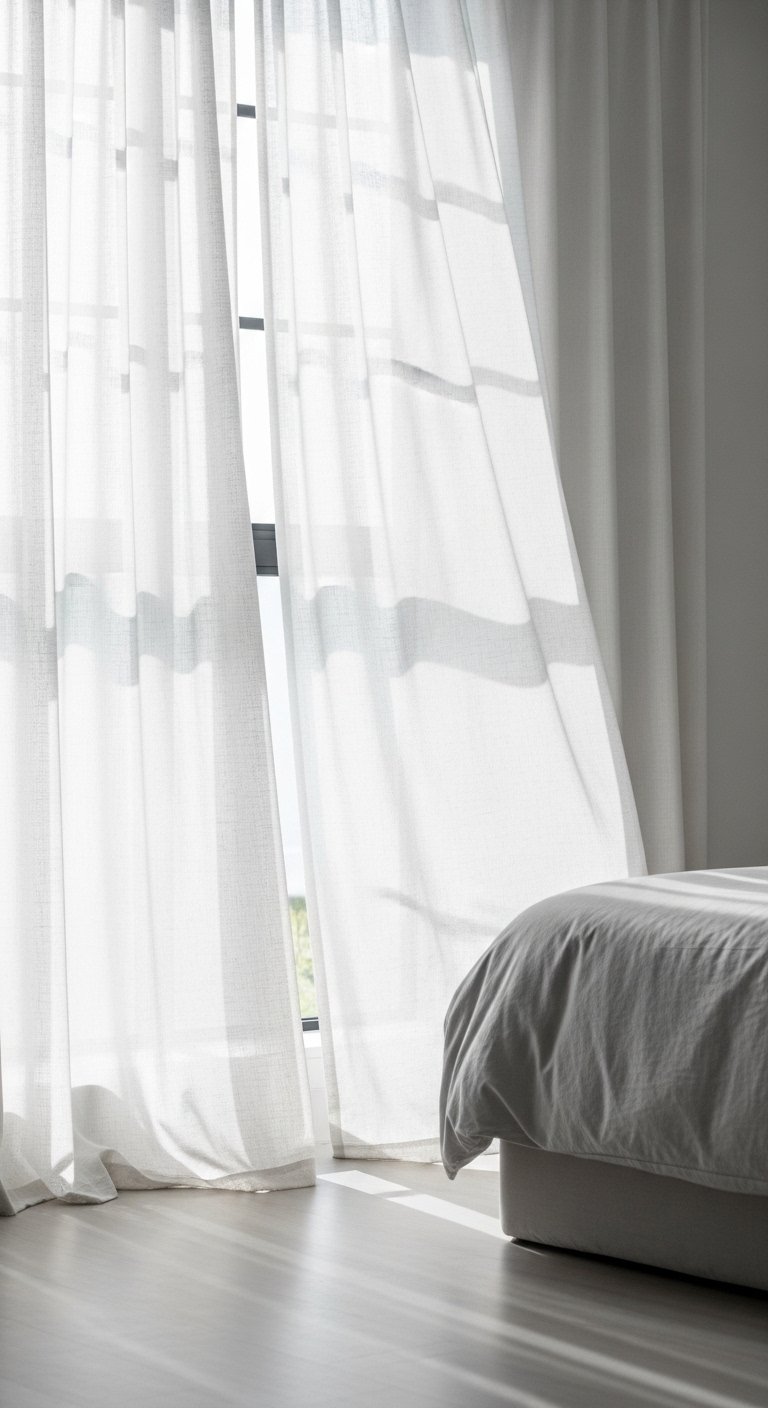 Use Sheer, Flowing Curtains