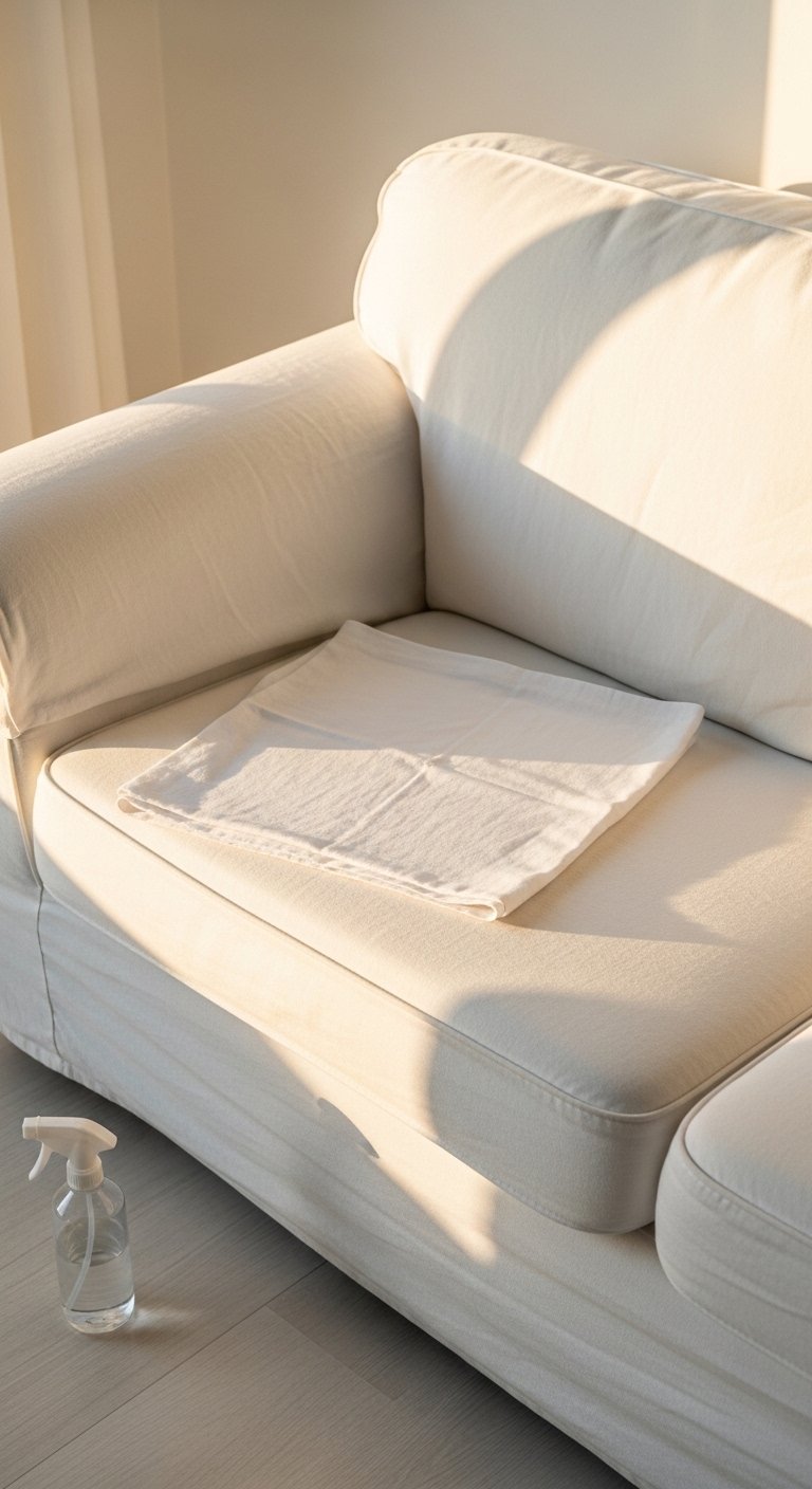 Use Slipcovers for Practical White Upholstery
