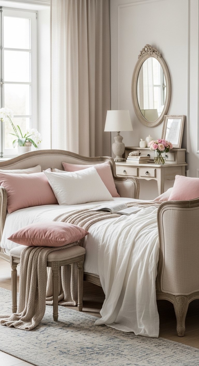 Use Soft, Feminine Accents (But Keep It Balanced)
